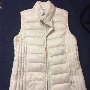 White down insulated vest